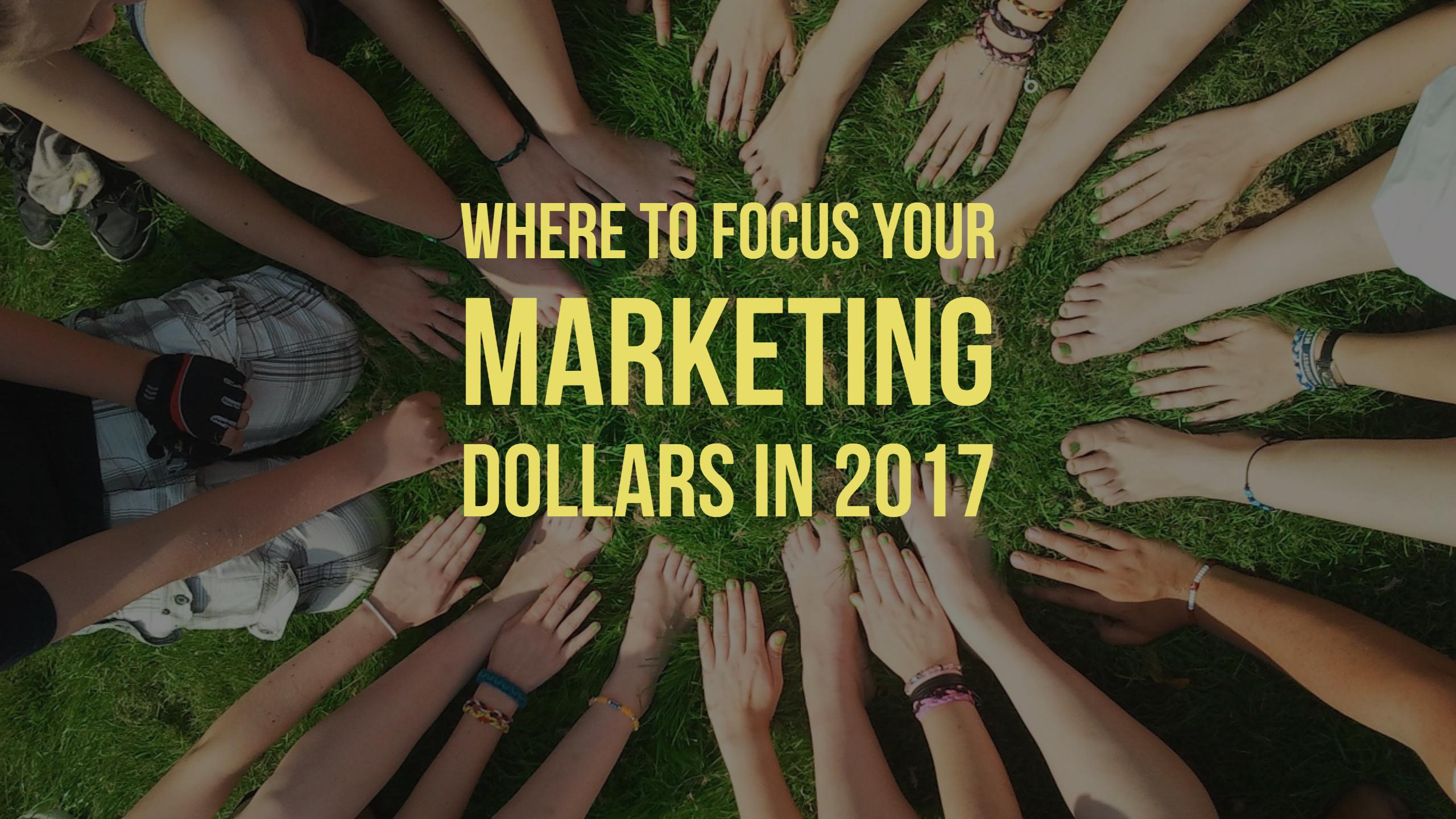 How should I allocate my marketing budget in 2017?