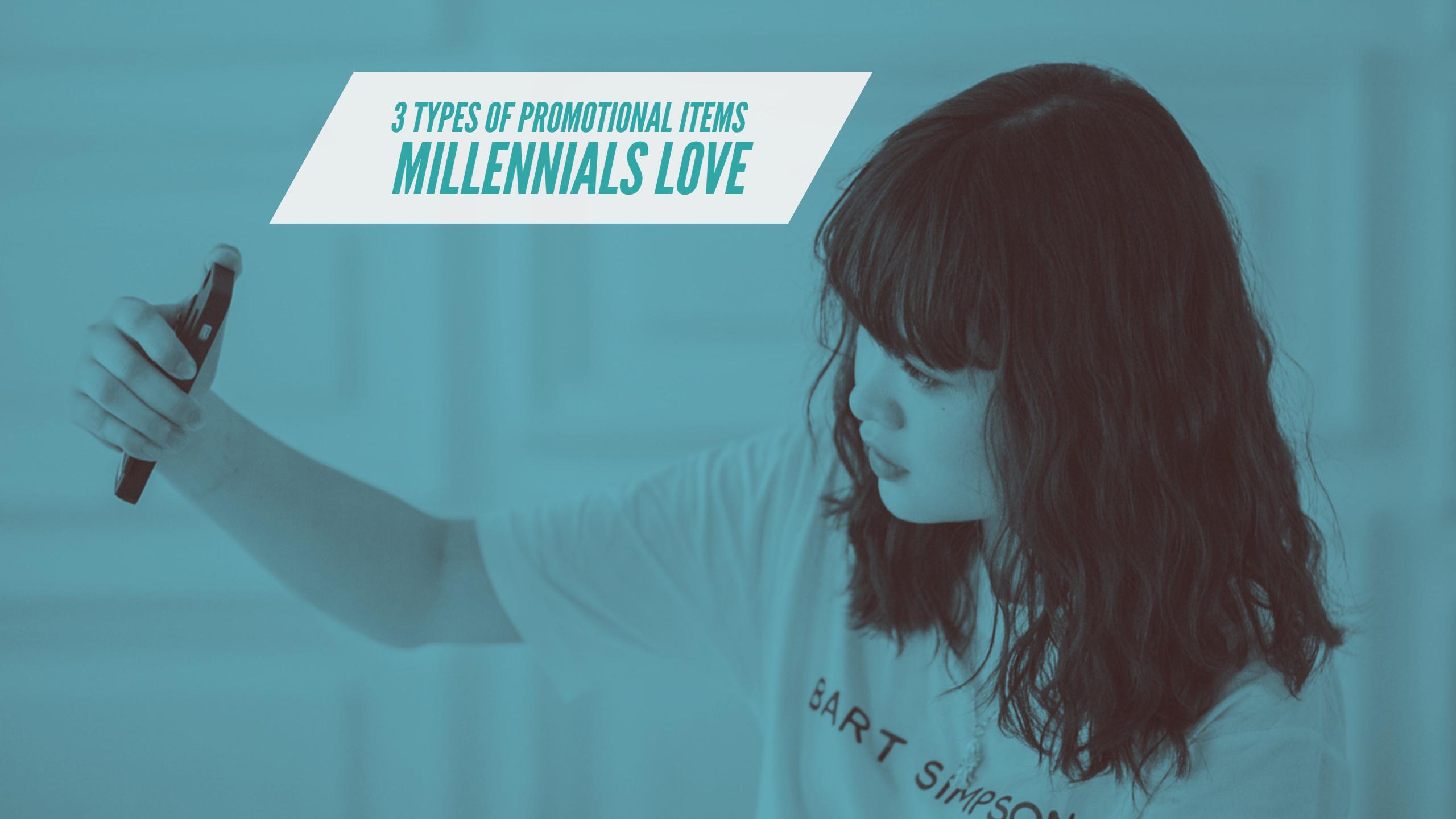 What promotional products do millennials like?
